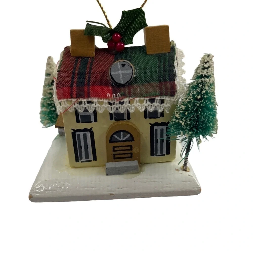 Vintage Christmas 🎄Ornament Miniature Wood House by Kurt Adler